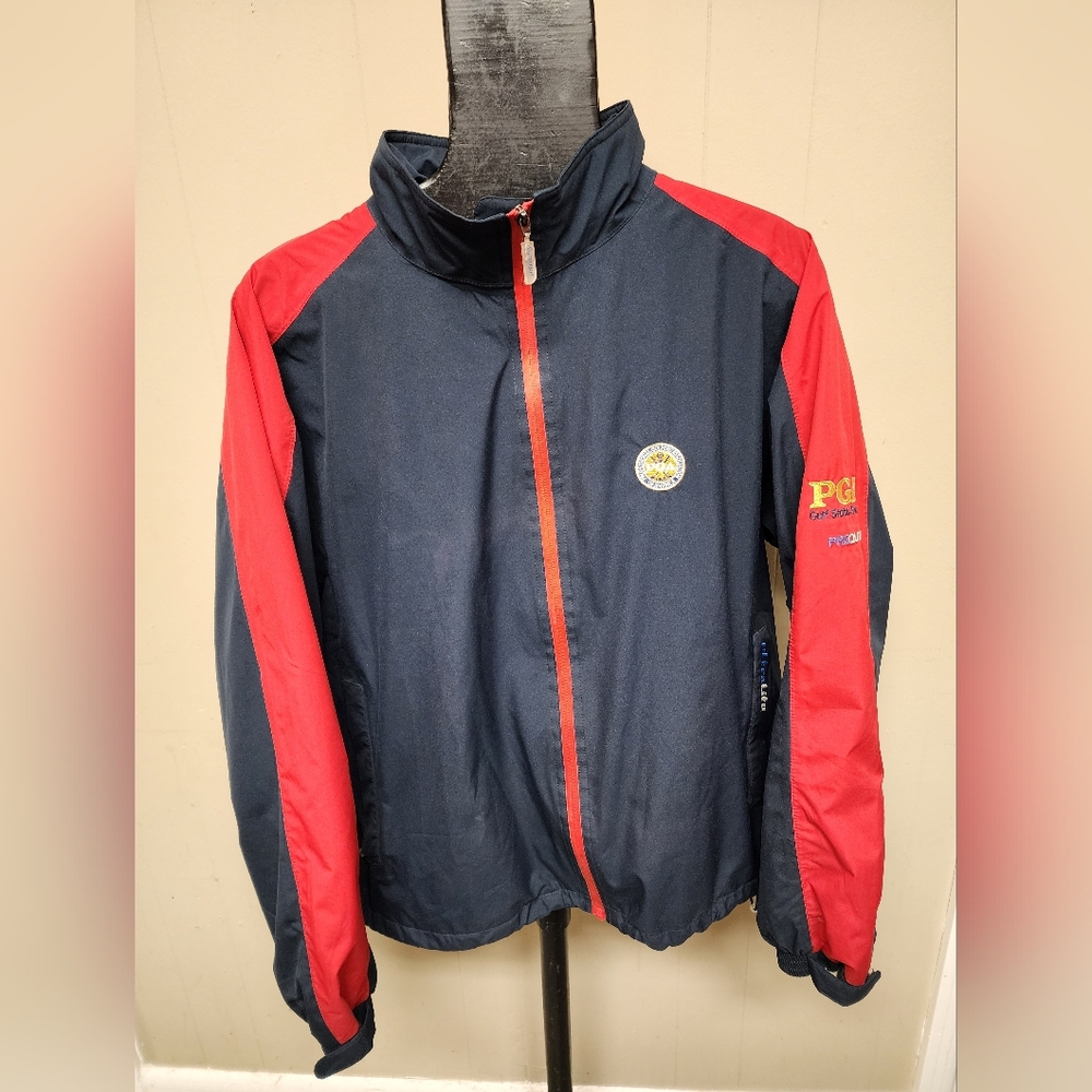 Proquip Ultra Lite Men's Size XXL Red Blue PGA Gulf States Section Zipped Jacket